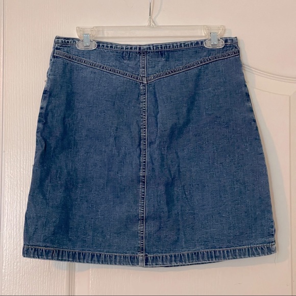 Old Navy Blue Jeans, Button Down Jean Skirt, Size 8 - Picture 6 of 7